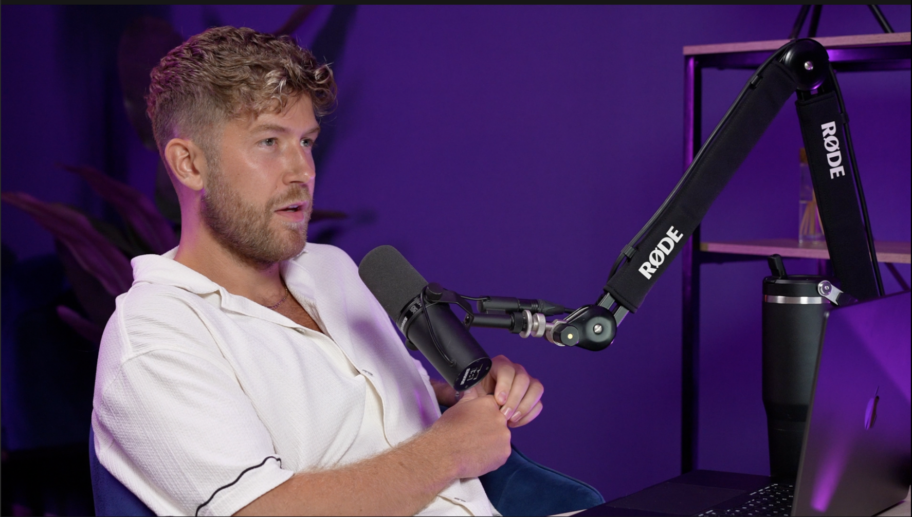 Matt Kelly in the recording studio